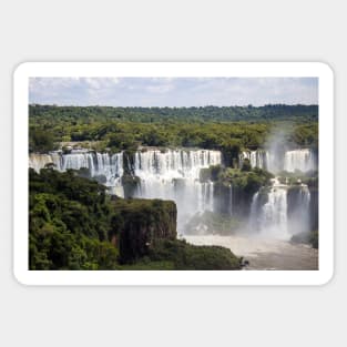 The Iguazu Falls from the Brazilian side Sticker